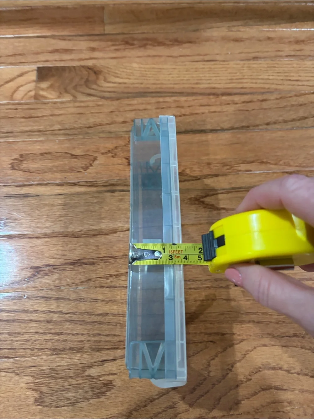 Clear Plastic Under-Shelf Storage Bin with Lid